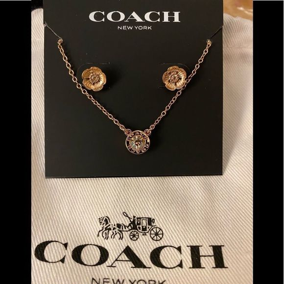 Coach Jewelry - COACH • necklace and earrings